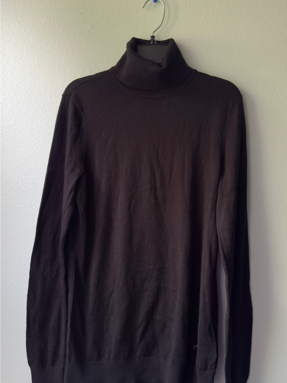 Lauren Ralph Lauren Black Turtleneck Sweater Size M Cotton Modal Knit Top